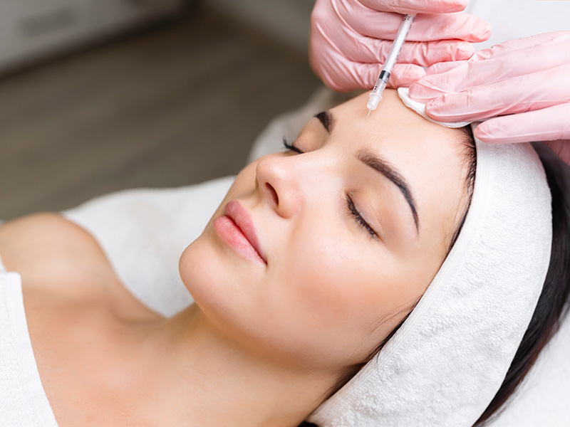 botox injection treatments relaxes wrinkles and fine lines